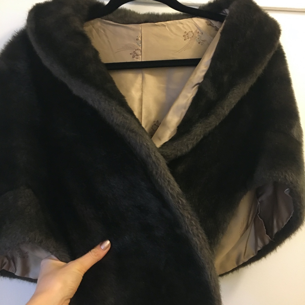 Vintage Faux Fur Stole
